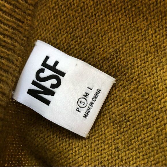 NSF CLOTHING Elise Balloon Sleeve Sweater Dress S - Picture 8 of 9